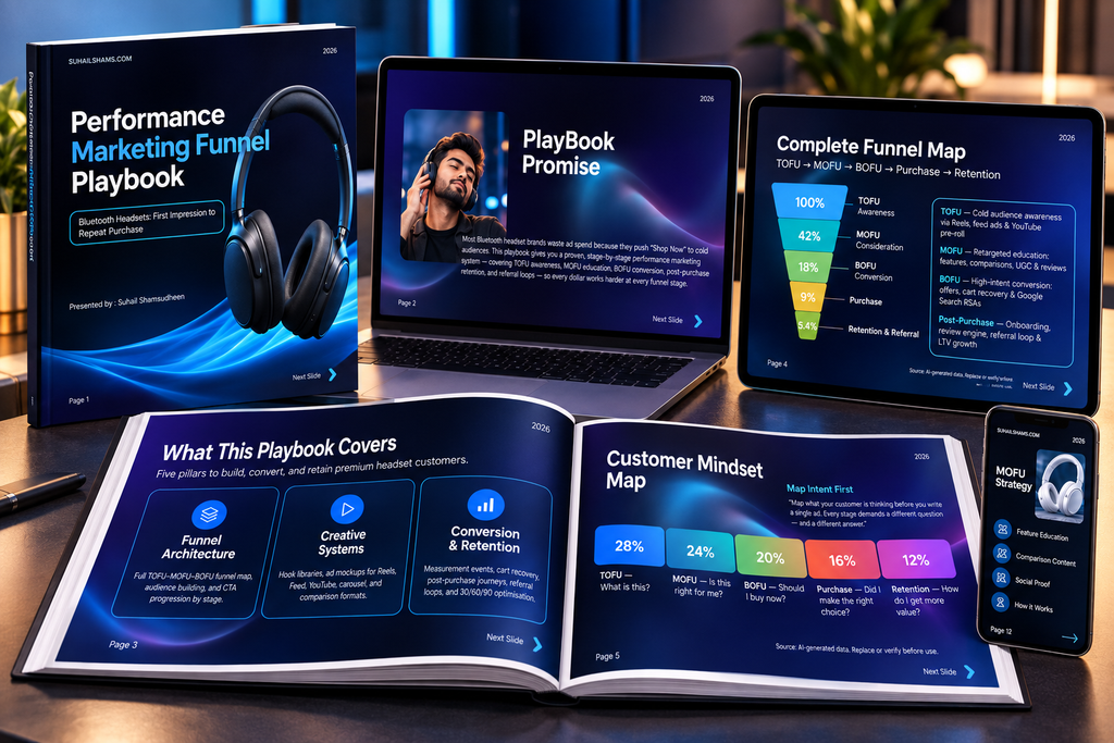 Bluetooth Headset Performance Marketing Funnel Playbook | Create Demand. Convert Intent into Sales.